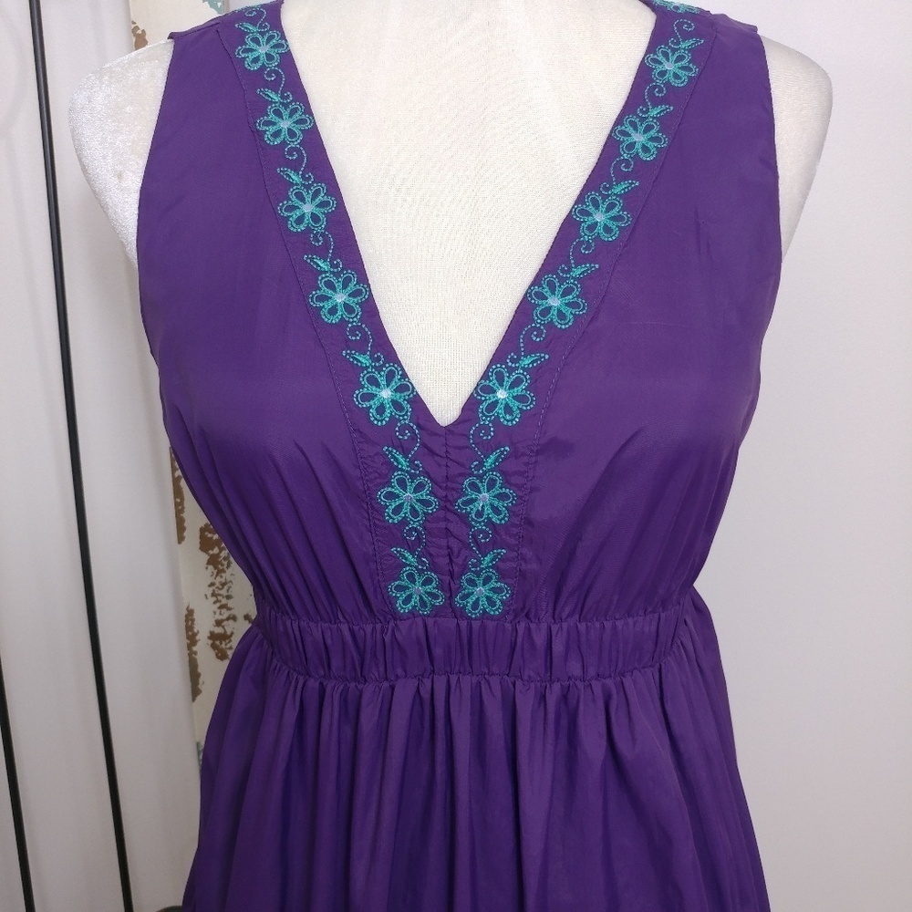 Maria Valentina purple sleeveless dress small - Picture 7 of 7